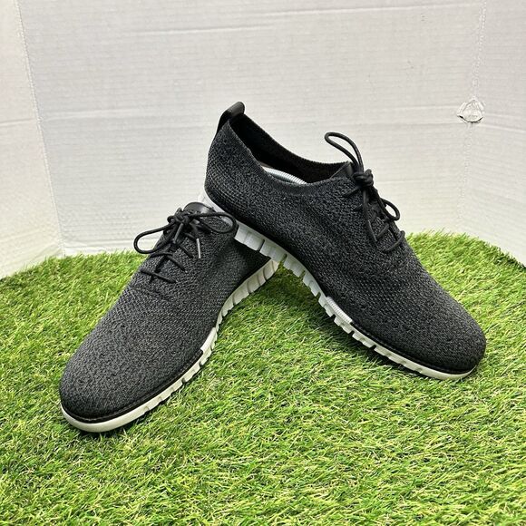 Cole Haan Size 11.5M Black Men\'s Zero Grand Stitchlite Wingtip Oxfords C26716 main image 13